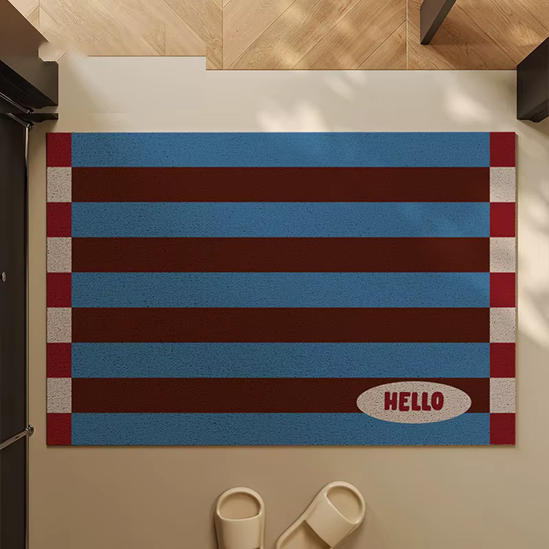 Tapis d'entrée de style américain en soie