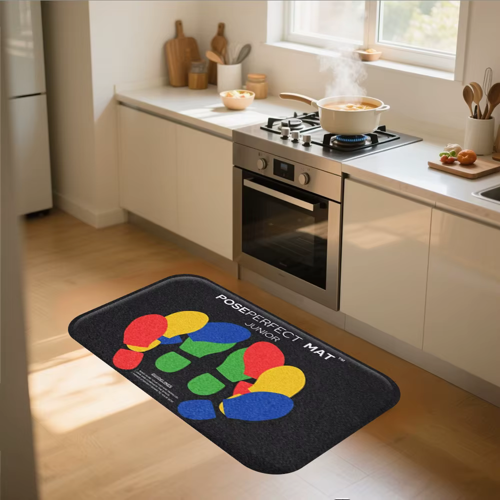 Tapis – Design coloré à motifs d'empreintes