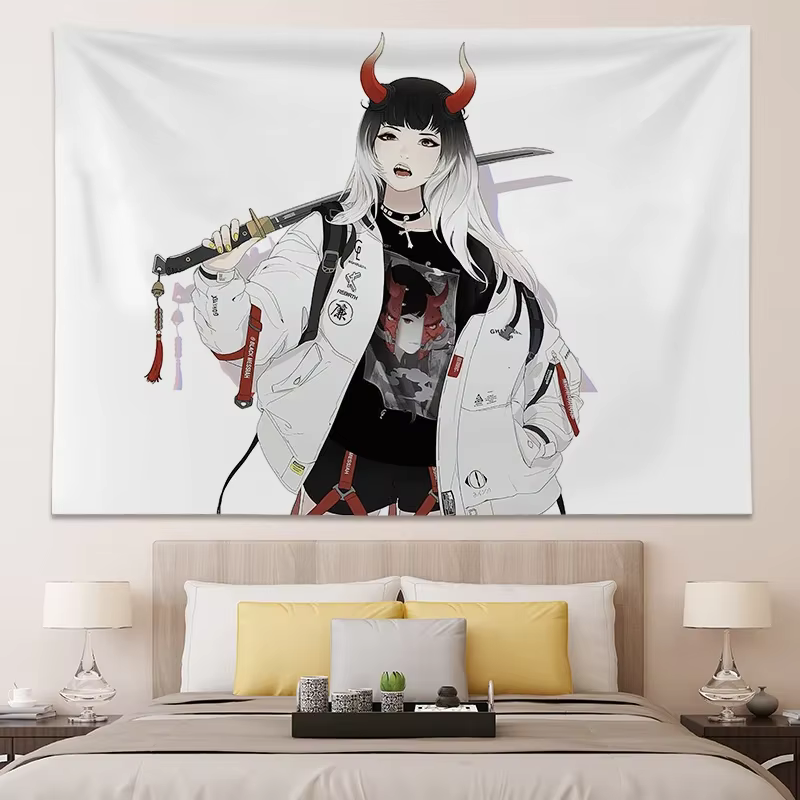 Affiches et imprimés de décoration de chambre d'adolescent japonaise