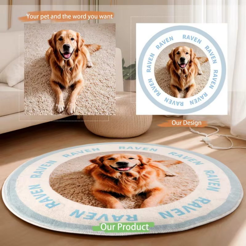 Tapis Photo personnalisé avec nom de Photo