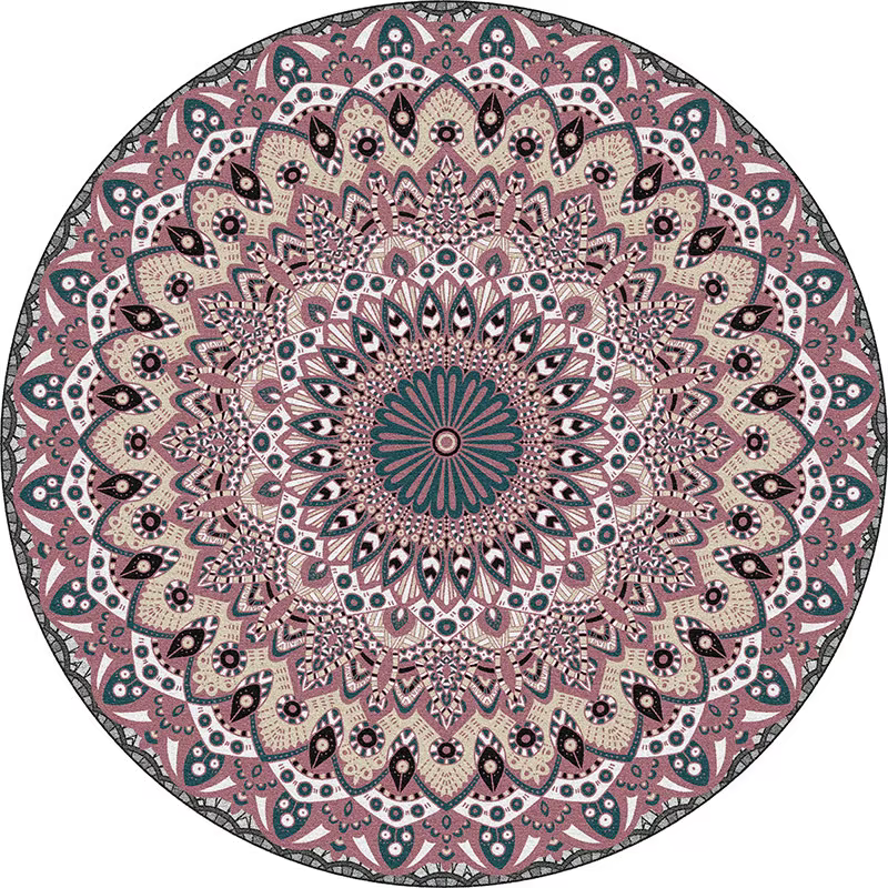 Tapis tibétain Mandala VIKAMA avec art Thangka intemporel