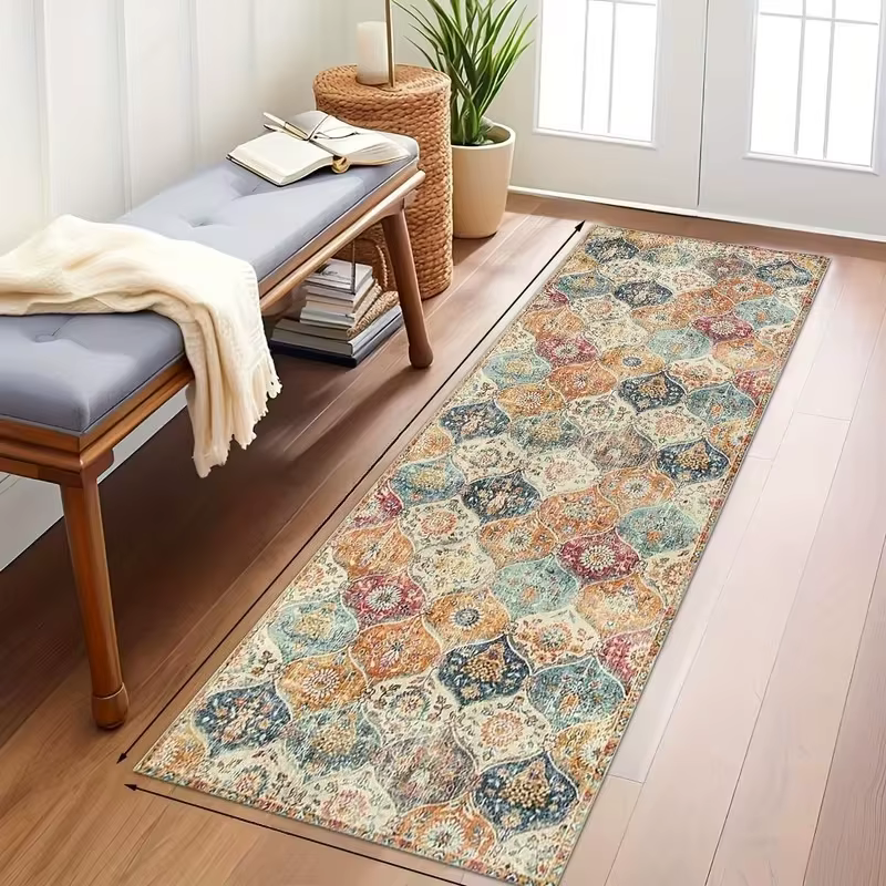 Tapis de sol imprimé marocain bohème créatif