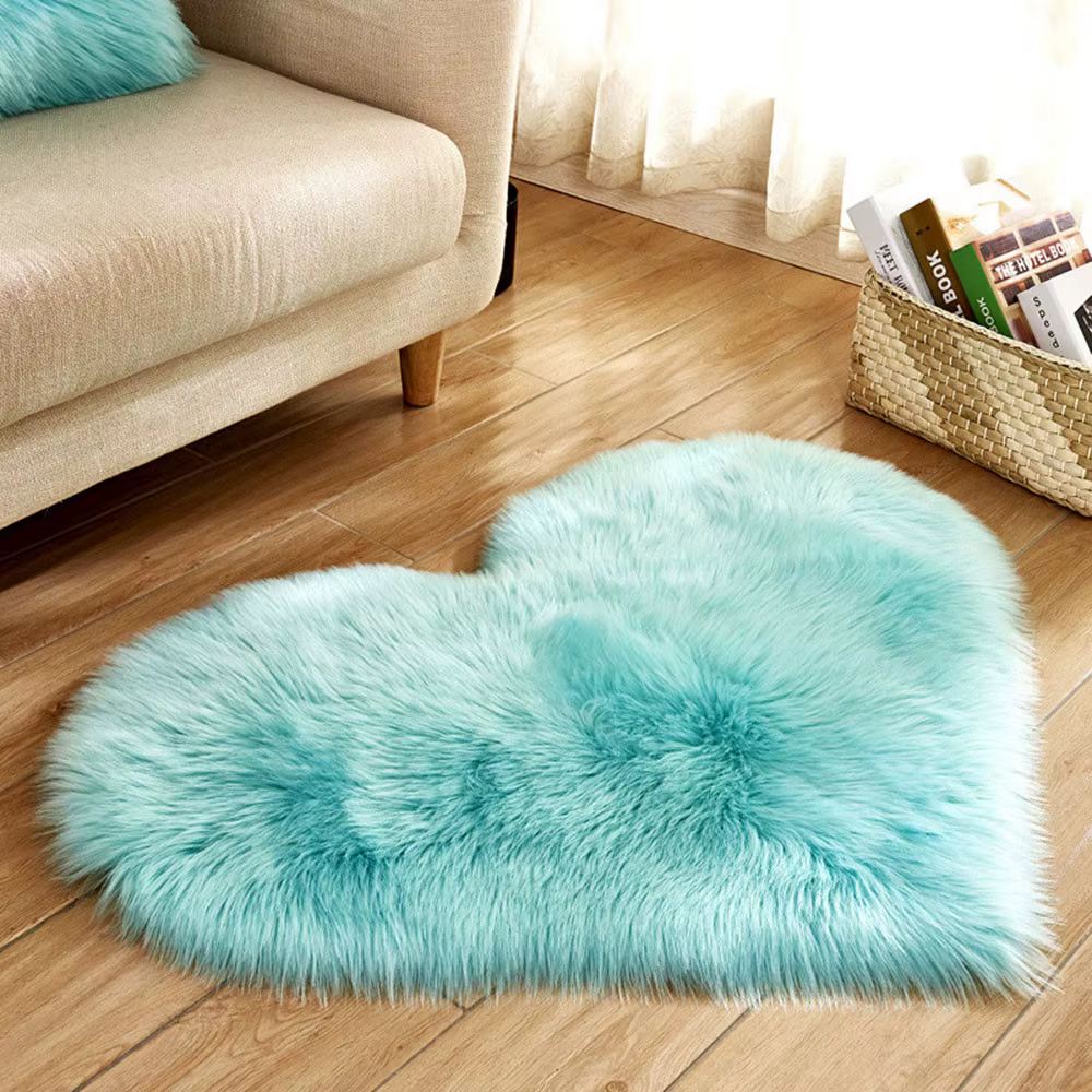 Tapis Antidérapant en Fausse Fourrure