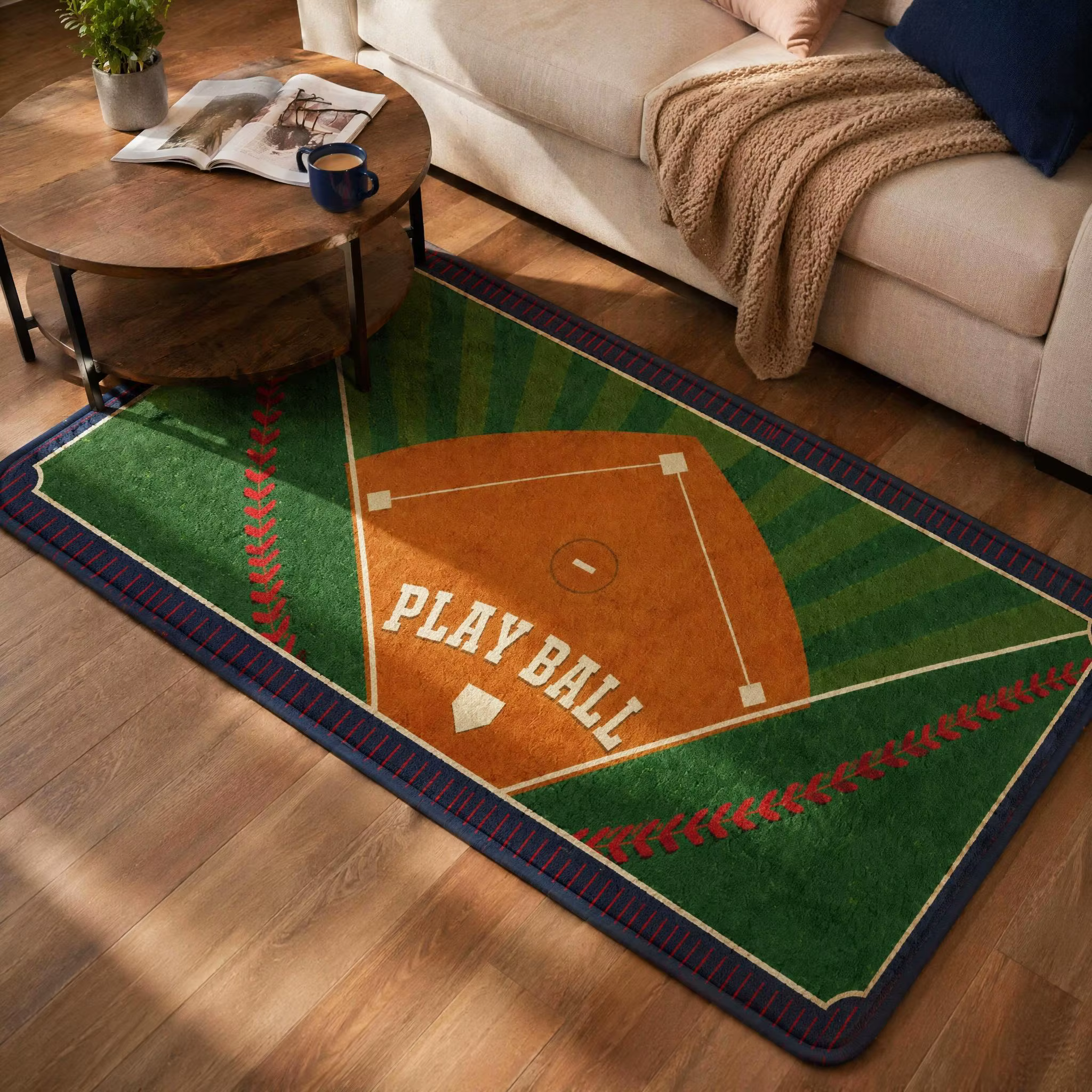 Tapis de sol imprimé Play Ball