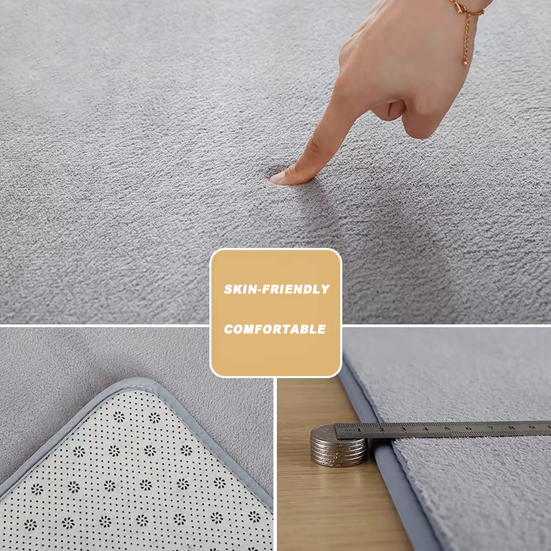 Grand tapis gris pour salon