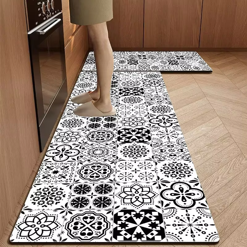 VIKAMA Tapis de cuisine esthétique style antique méditerranéen