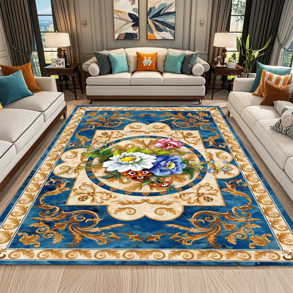 Tapis marocain vintage rouge