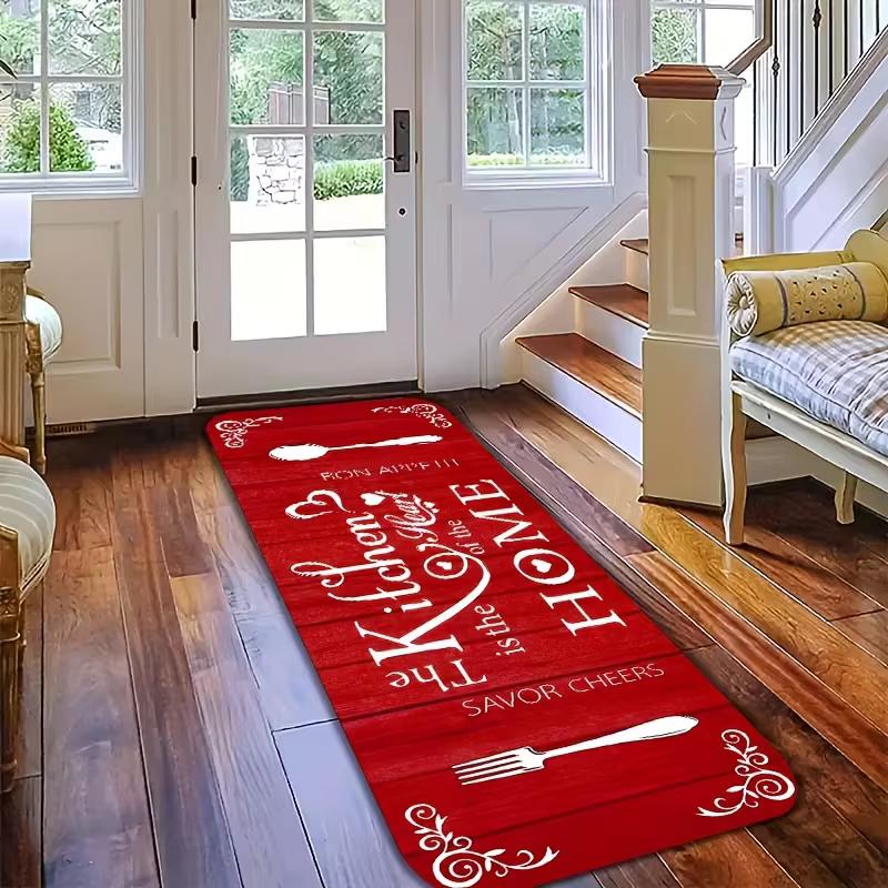 Tapis de couloir sur le thème de la cuisine