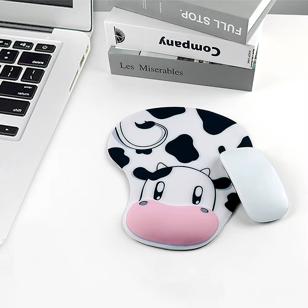 Tapis de souris en Gel avec repose-poignet, repose-main confortable, antidérapant, ergonomique, pour Gamer, chien Corgi mignon, pour ordinateur de bureau et portable