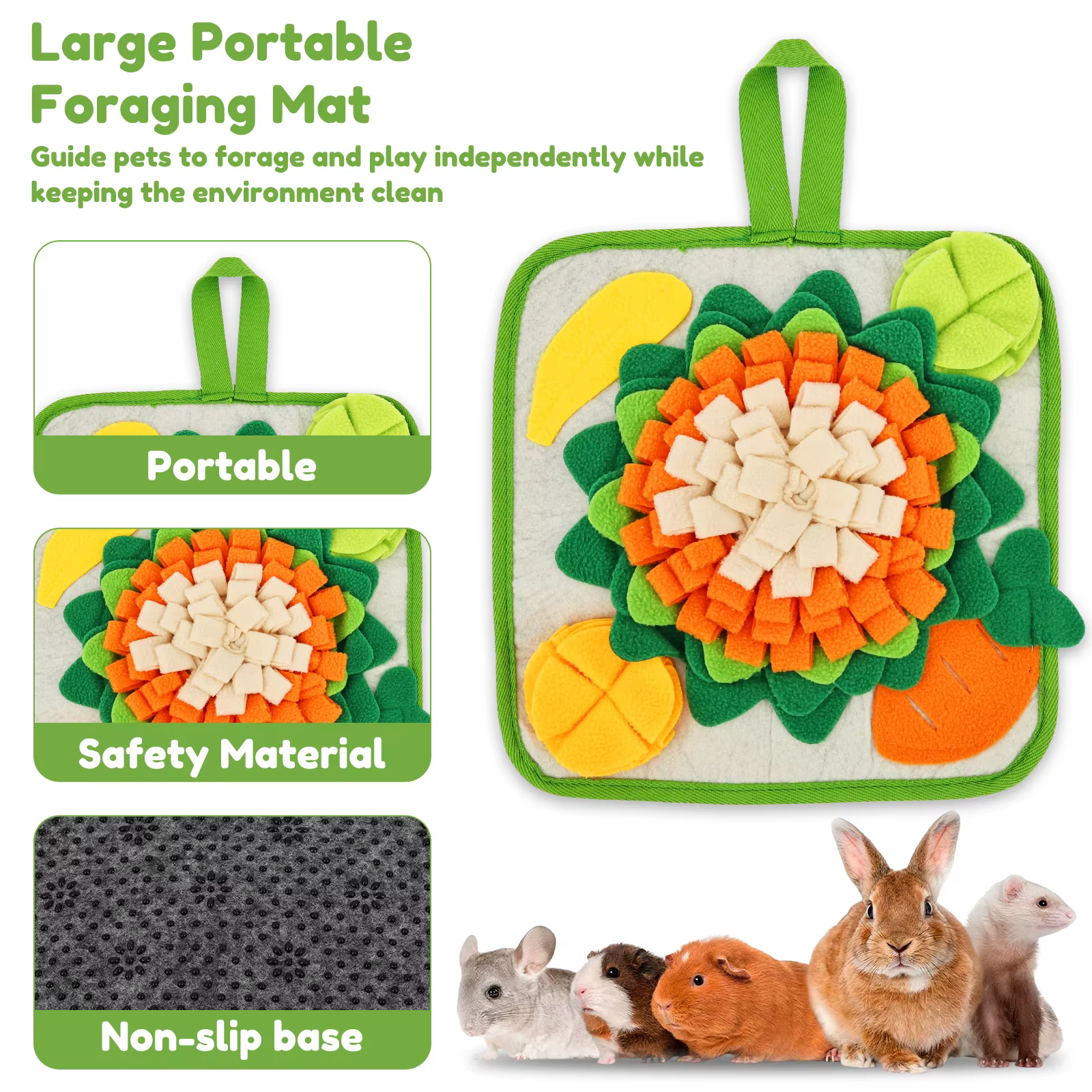 Tapis de Forrage pour Lapins