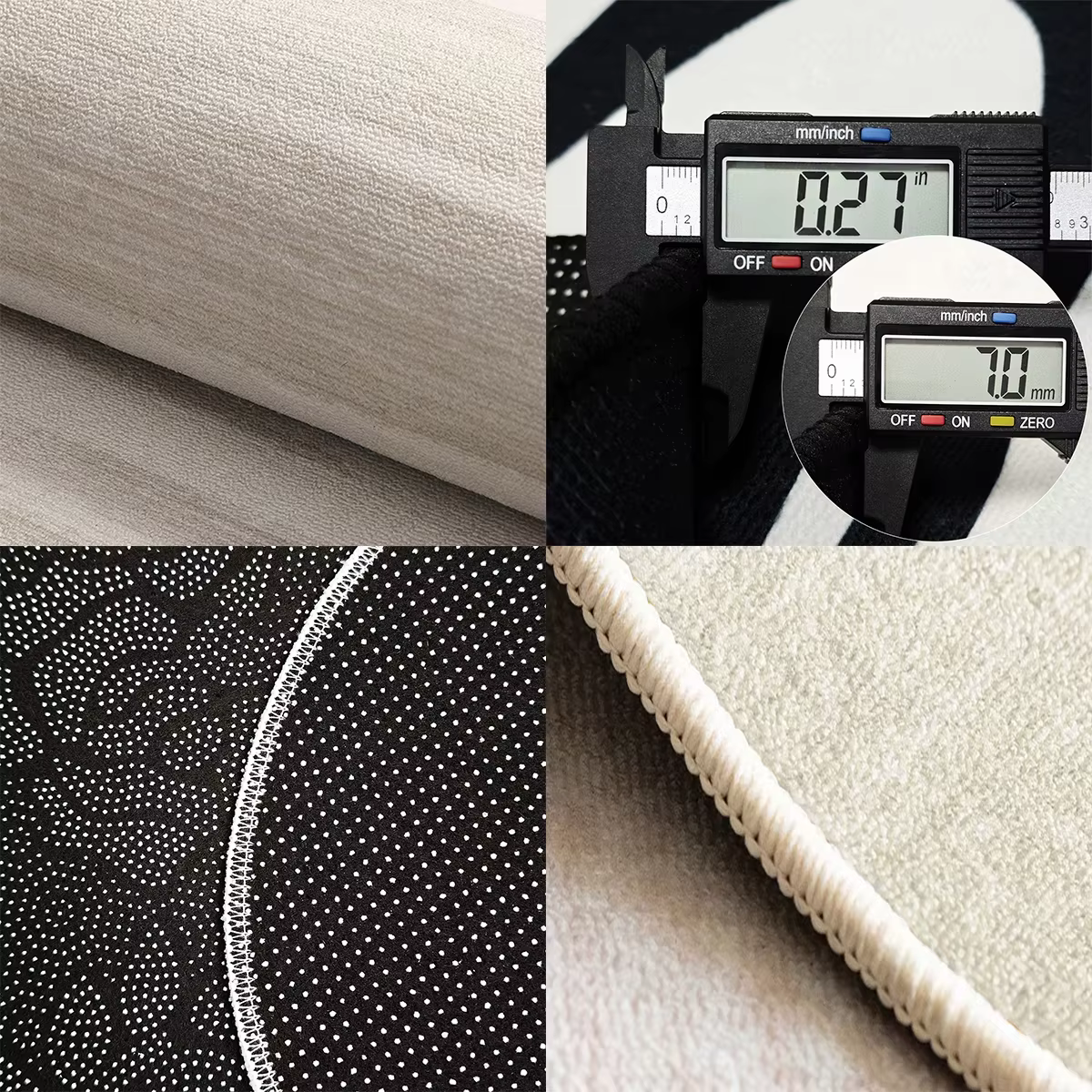 Tapis de salon résistant aux taches et à l'usure