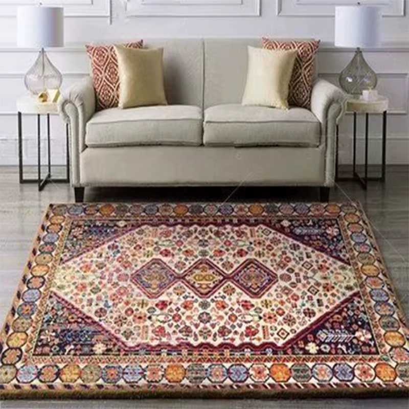 Tapis persan vintage pour salon, tapis non ald lavables, grand tapis de chevet, décor de salon et de chambre à coucher, style ancien, 200x300