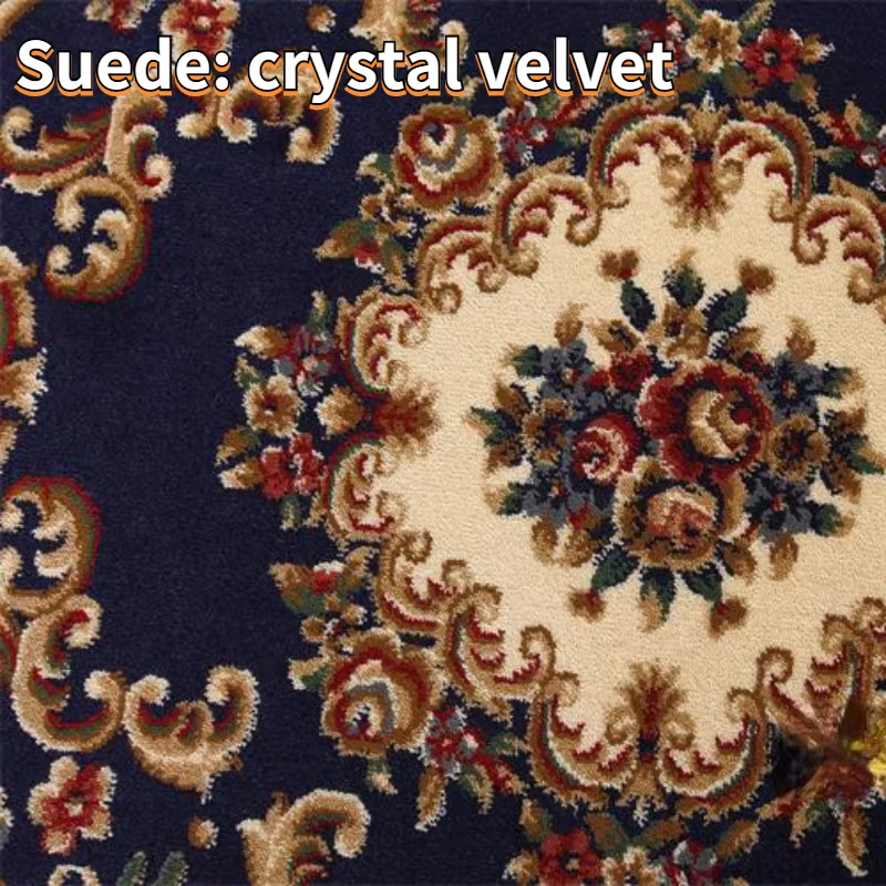 Tapis européens ronds à poils courts