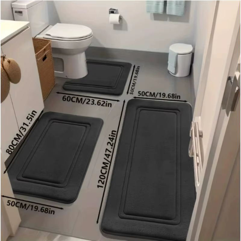 Ensemble de tapis de bain 3 pièces