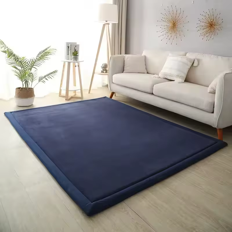 Tapis antidérapant rembourré en velours corail épais 3cm