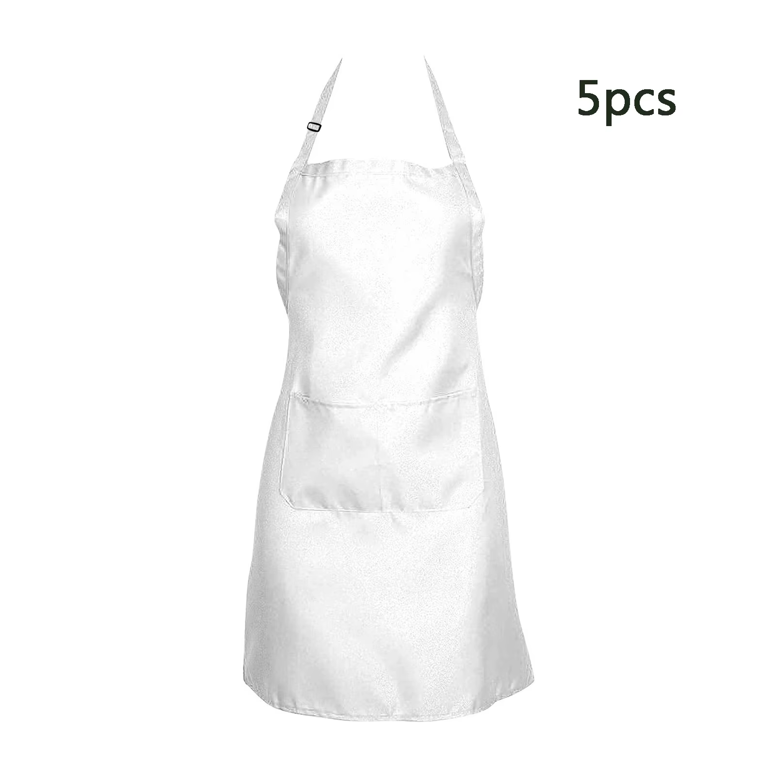 Tabliers de cuisine blancs pour femmes et hommes, 1/3 pièces, tablier de travail de Chef pour gril, Restaurant, Bar, boutique, cafés, uniforme de Studios d'ongles de beauté