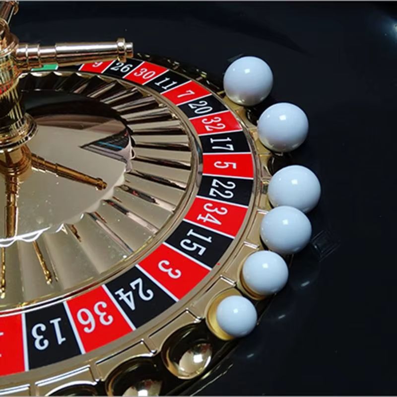 33wd 5pcs Russian Roulette Ball Casino Roulette Game Remplacement Ball Acrylique Boule blanche 12/14/16/18/20 / 22 mm