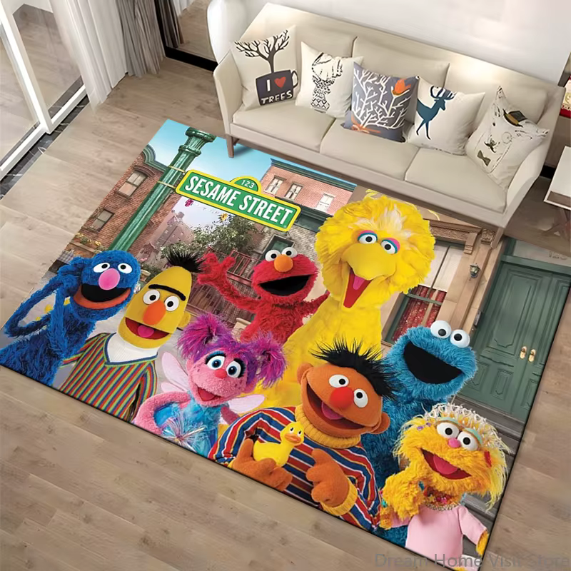 Tapis décoratif 15 tailles S-Sesame S-Street pour salons