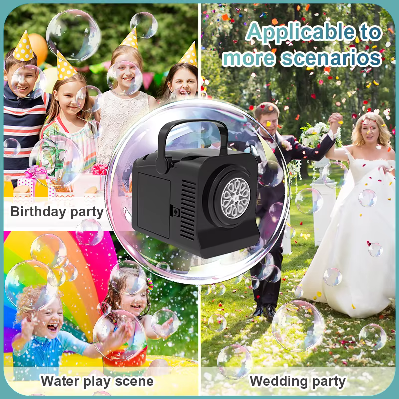 Jeux de mariage à bulles en plein air, grandes quantités, Machine à bulles pour enfants, jouet interactif sans piles, eau à bulles