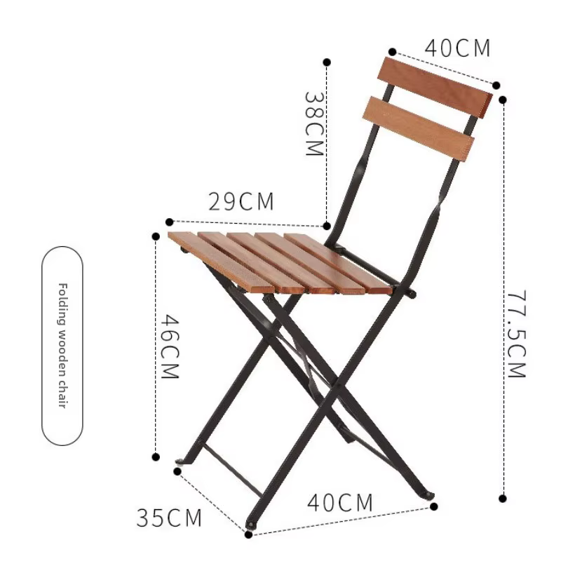 Tables basses pliantes en bois massif