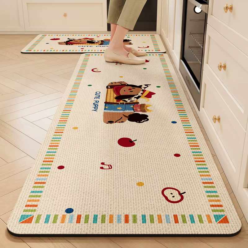 VIIKAMA Tapis de cuisine à motif de dessin animé