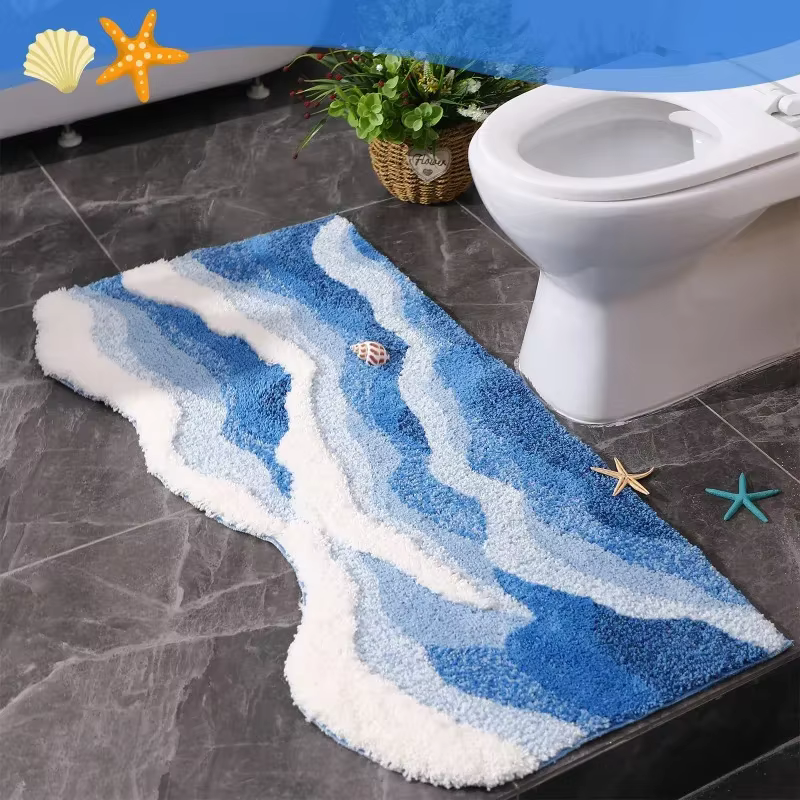 Tapis capitonné ondulé esthétique