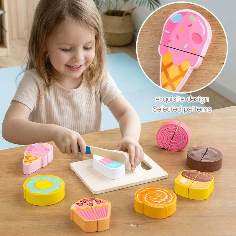Ensemble de jouets de simulation en bois pour salade, accessoires alimentaires de simulation, jeu de cuisine pour garçons et filles, cadeaux