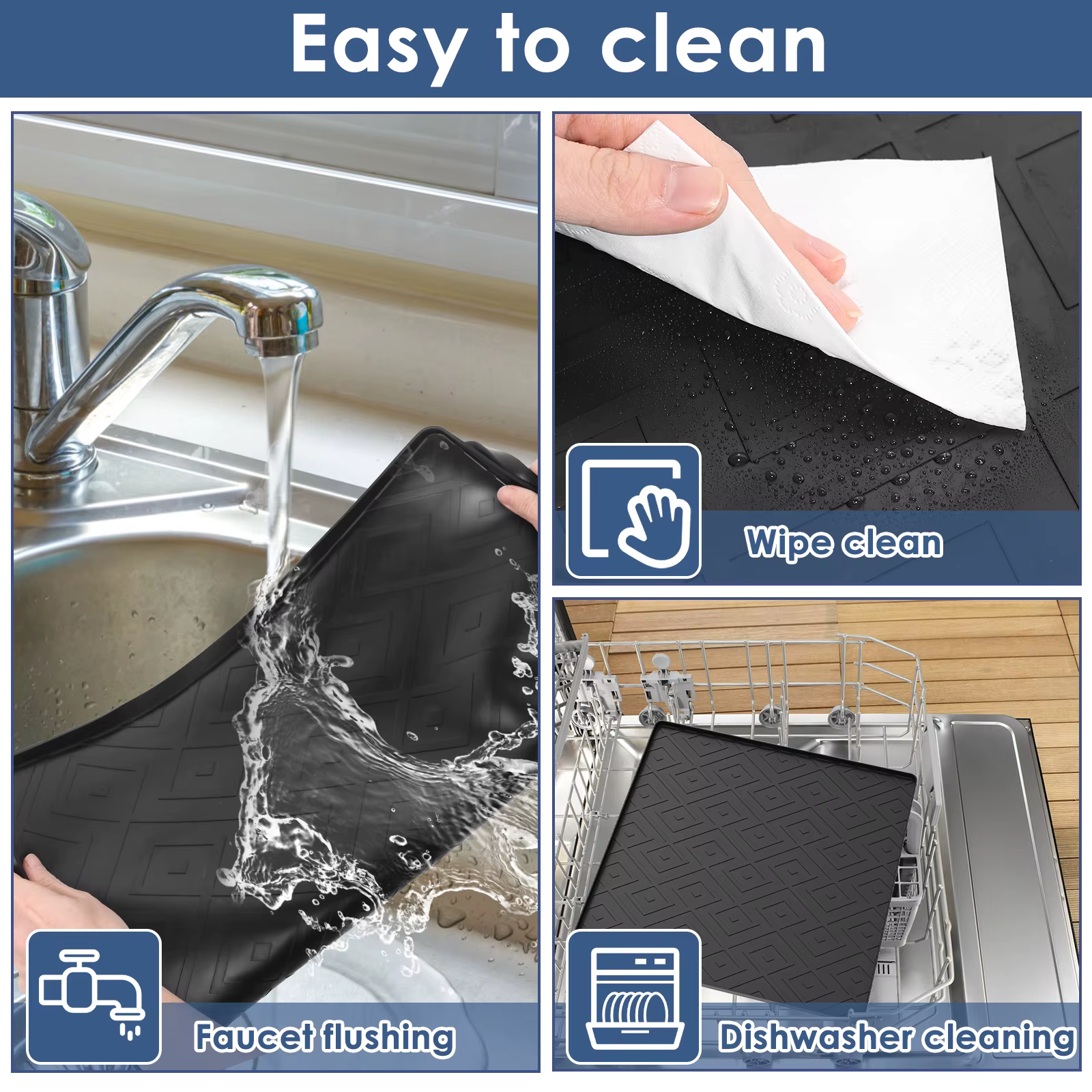 Tapis en silicone pour réfrigérateur 50x50CM