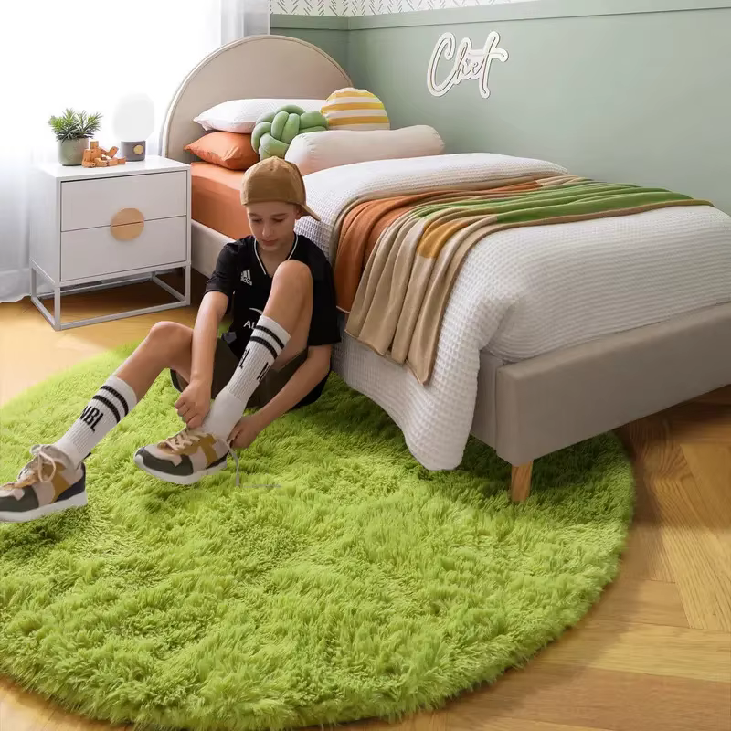 Tapis rond doux et moelleux VIKAMA