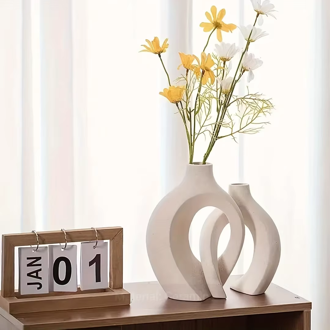 Vase en céramique moderne nordique creux