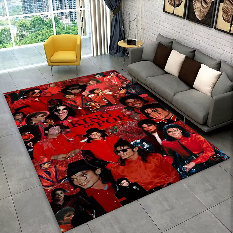 Tapis de sol King of Pop Star MJ Michael Jackson pour chambre à coucher