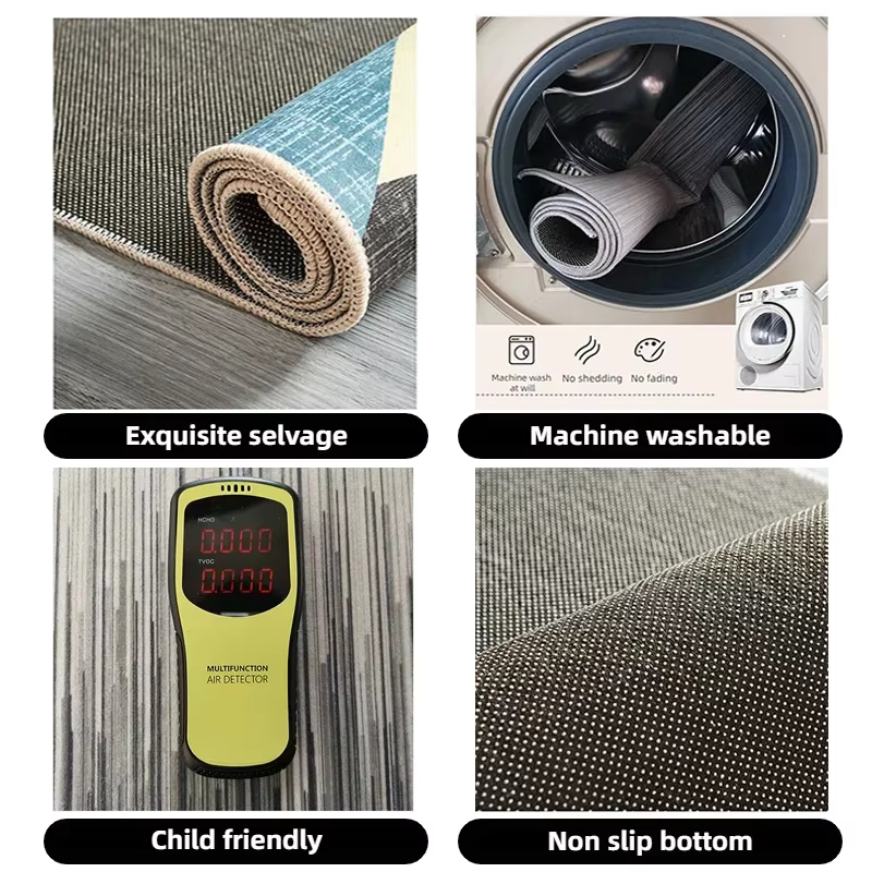 Tapis de sol lavable pour décoration de salon