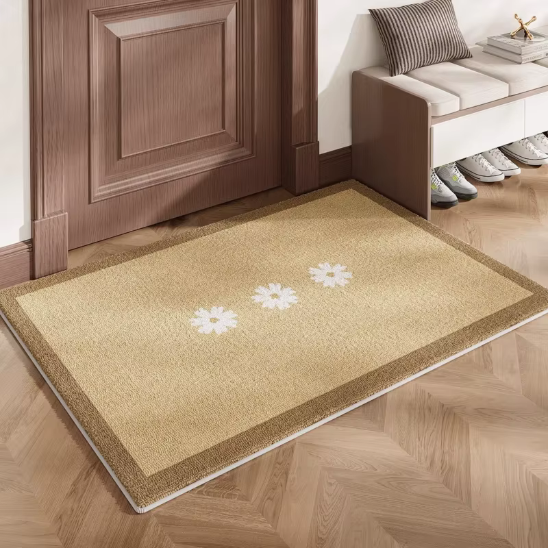 VIKAMA Tapis d'entrée minimaliste résistant à l'usure et aux taches