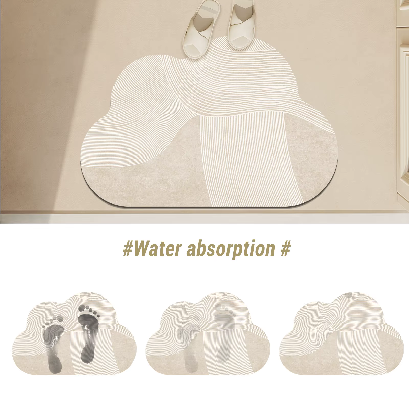 Tapis de bain de luxe absorbant