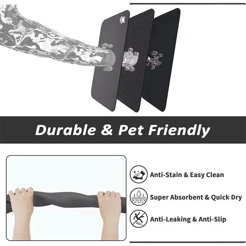 Tapis d'alimentation pour animaux de compagnie
