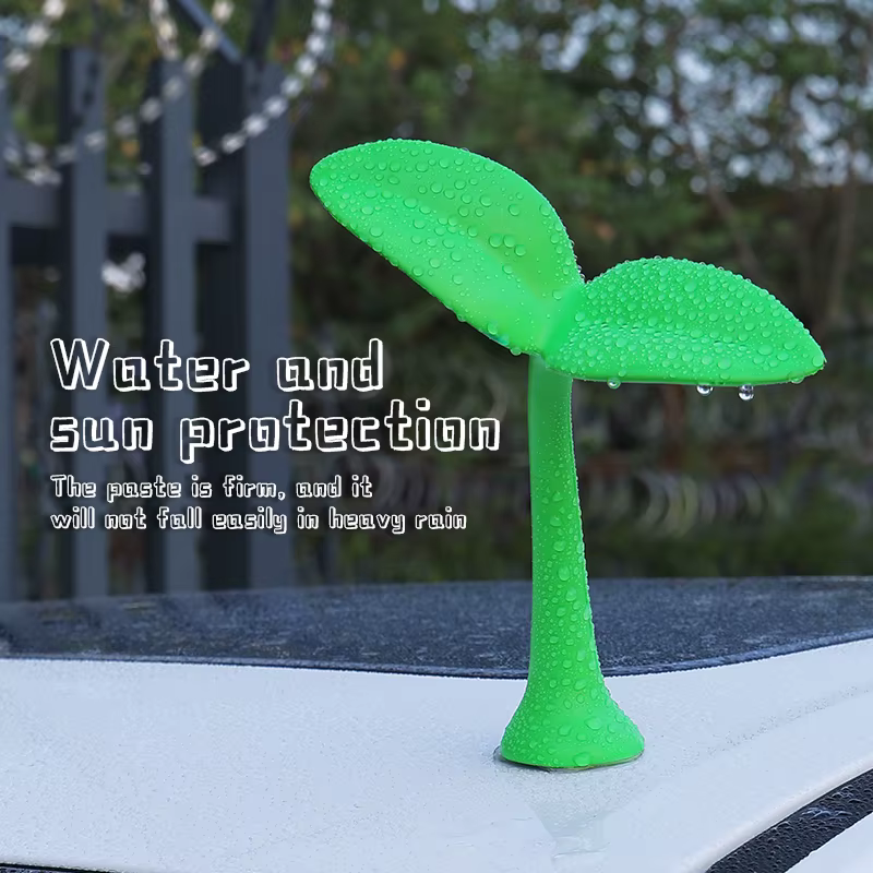Ornements de voiture, autocollants décoratifs 3D pour toit de voiture, pousses de haricots, fleurs, tentacules, accessoires décoratifs extérieurs