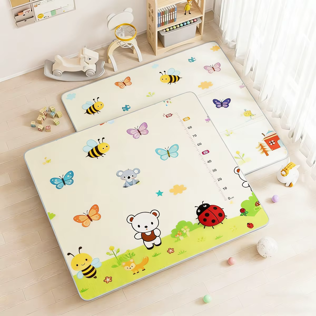 Tapis de jeu pour ramper 200x180/180x150/180x120cm