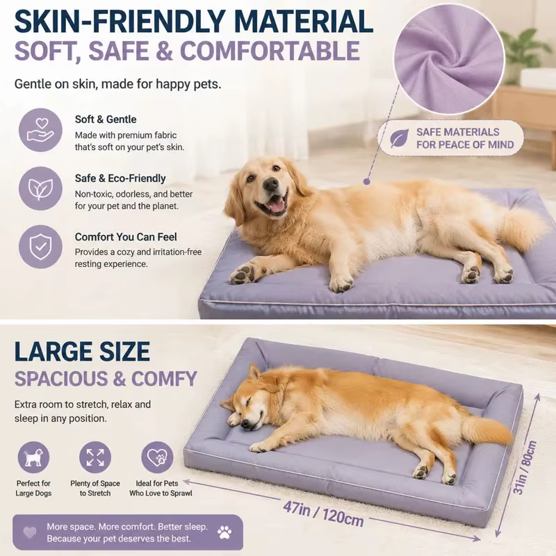 Tapis d'été en tissu Oxford respirant pour animaux de compagnie