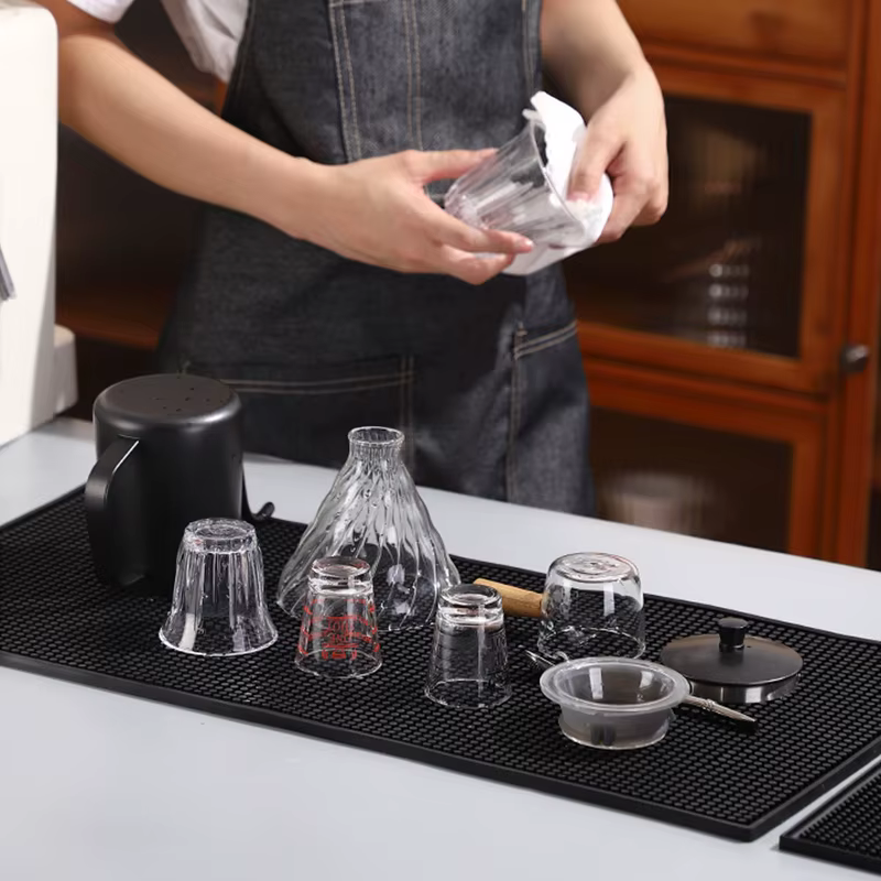 Tapis de Bar en caoutchouc pour café