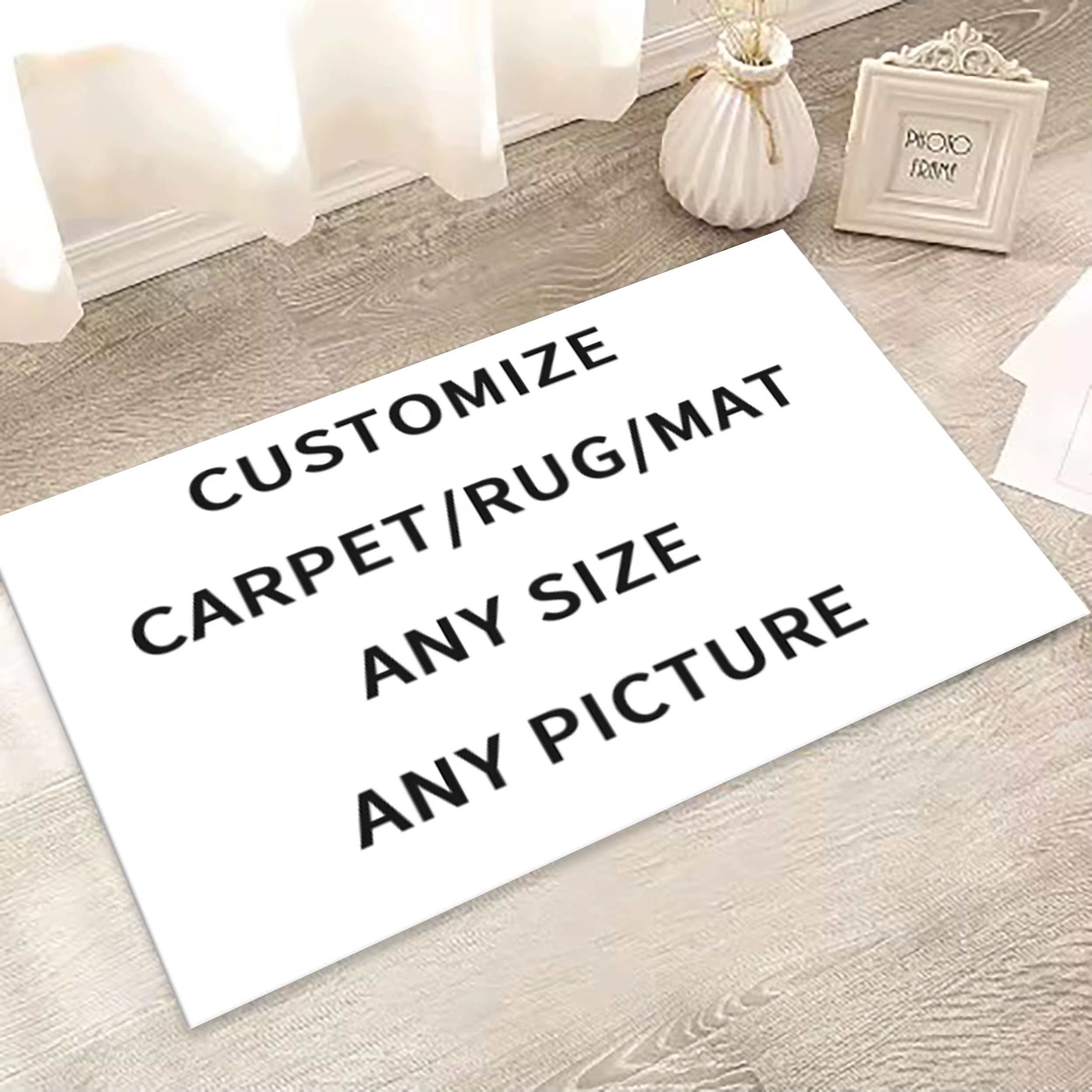 Tapis personnalisés imprimés rectangulaires