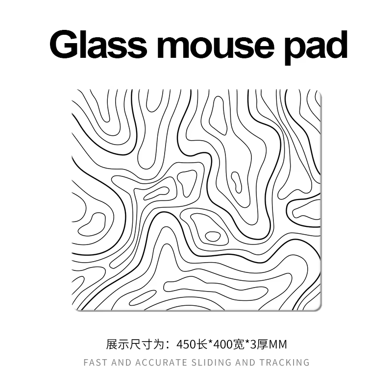 Tapis de souris de jeu en verre photovoltaïque XXL, Surface trempée de grande taille pour FPS eSports, tapis de bureau professionnel Ultra-lisse