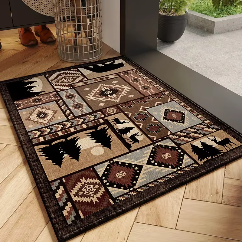 Tapis d'entrée de porte de style européen classique
