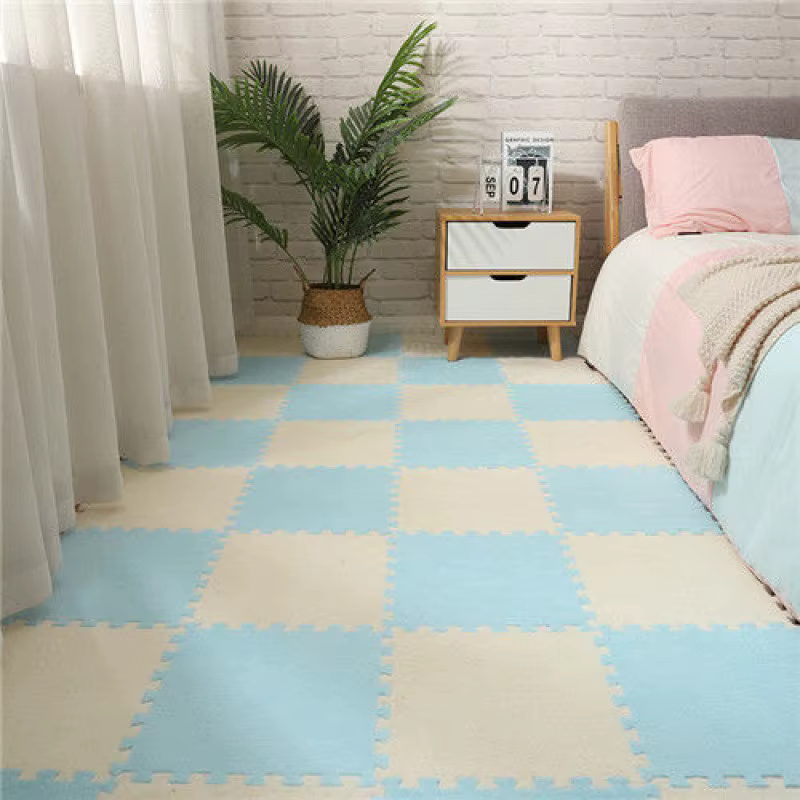 Tapis de verrouillage en peluche épaisse, 30x30x1CM, 10 pièces, pour salon, chambre à coucher, tapis d'exercice, salon, chambre à coucher, tapis rampant