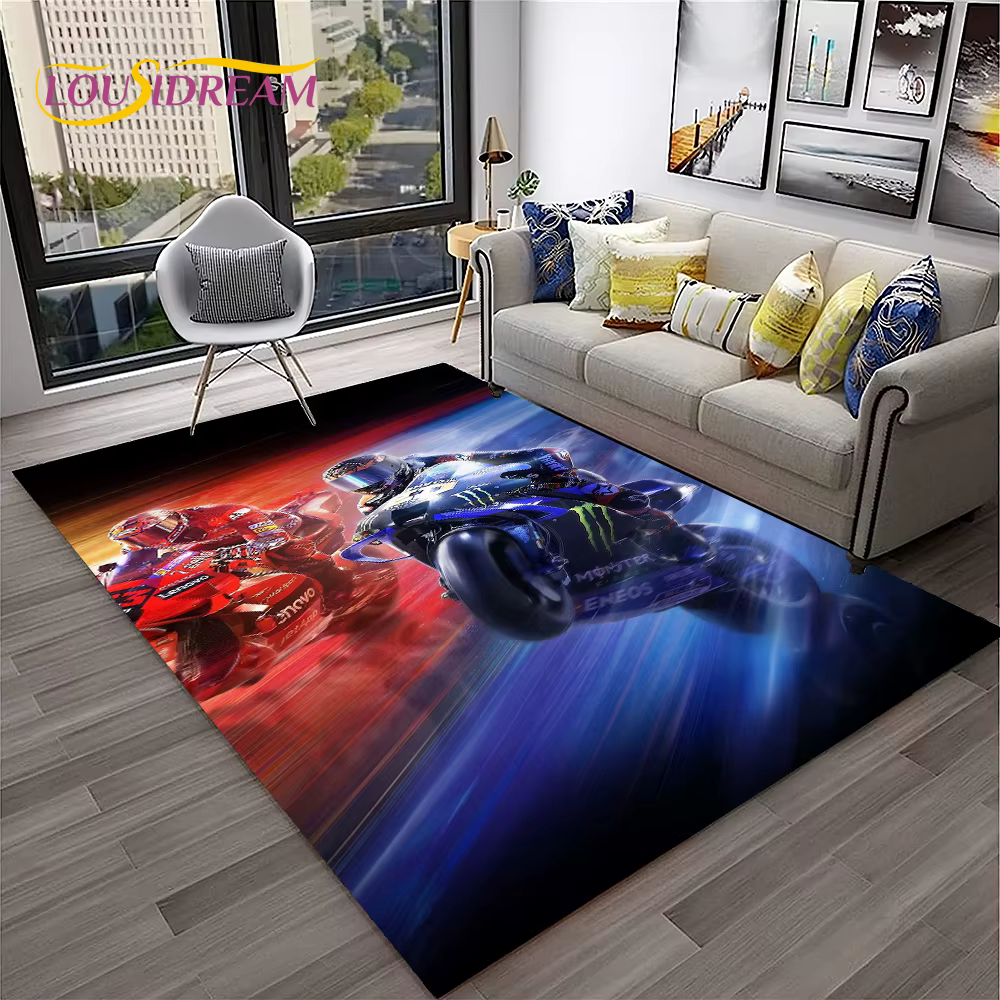 Tapis de Moto de course tout-terrain pour la maison