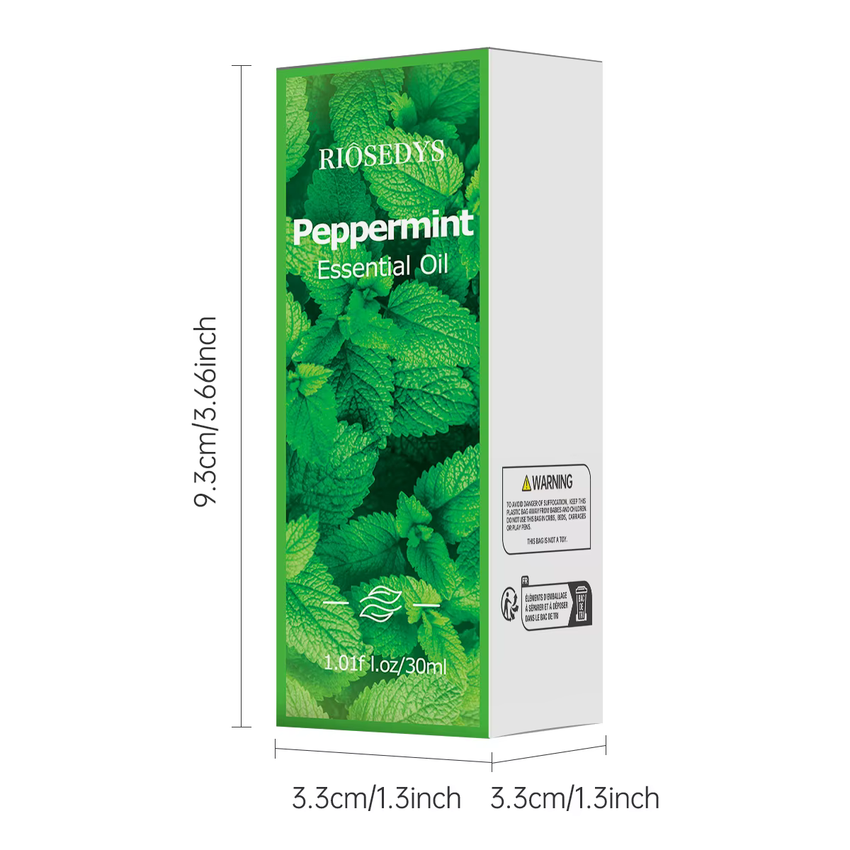 L'huile essentielle de menthe poivrée, avec son parfum de plantes, convient à la diffusion d'aromathérapie et au massage corporel et nourrit également les cheveux