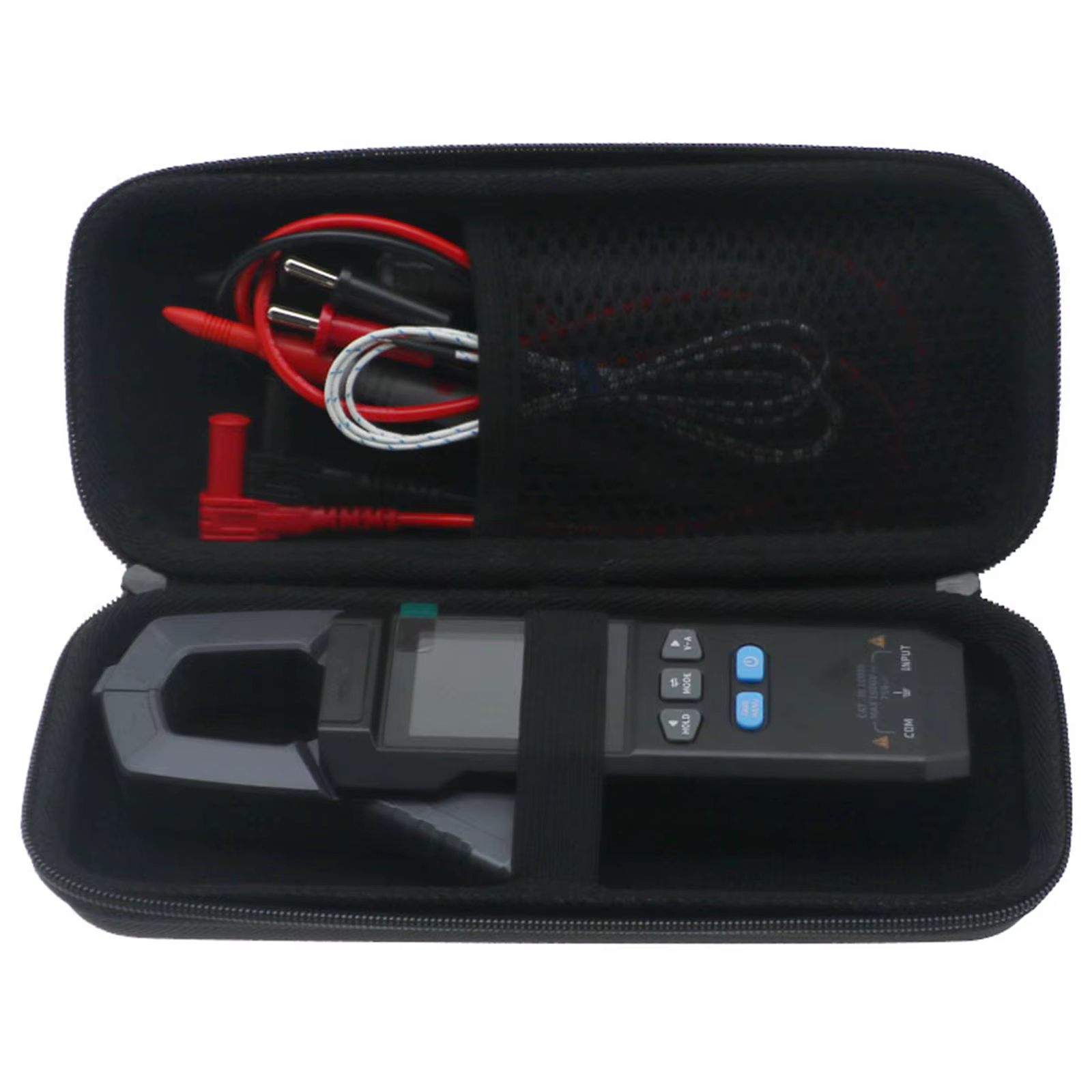 Étui de rangement pour multimètre, étui rigide portable avec poche en filet pour multimètre numérique à pince DMC-100, étui de transport