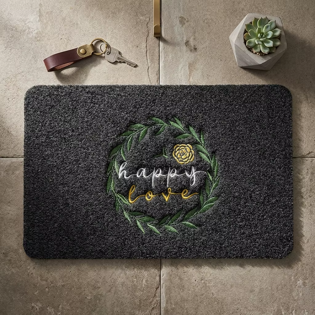 Tapis d'entrée en PVC antidérapant