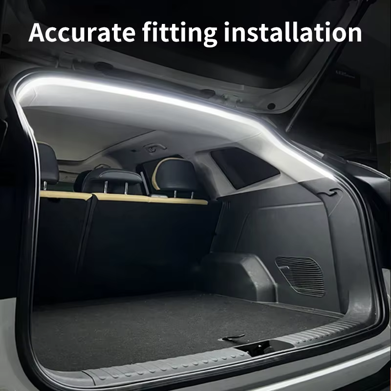 Éclairage de coffre de voiture à haute luminosité, éclairage d'ambiance, décoration intérieure, bande lumineuse LED sans fil, détection automatique, éclairage de hayon