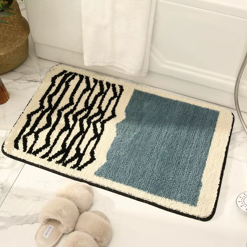Tapis absorbant l'eau pour toilettes - Protection de sol pour entrée de salle de bain