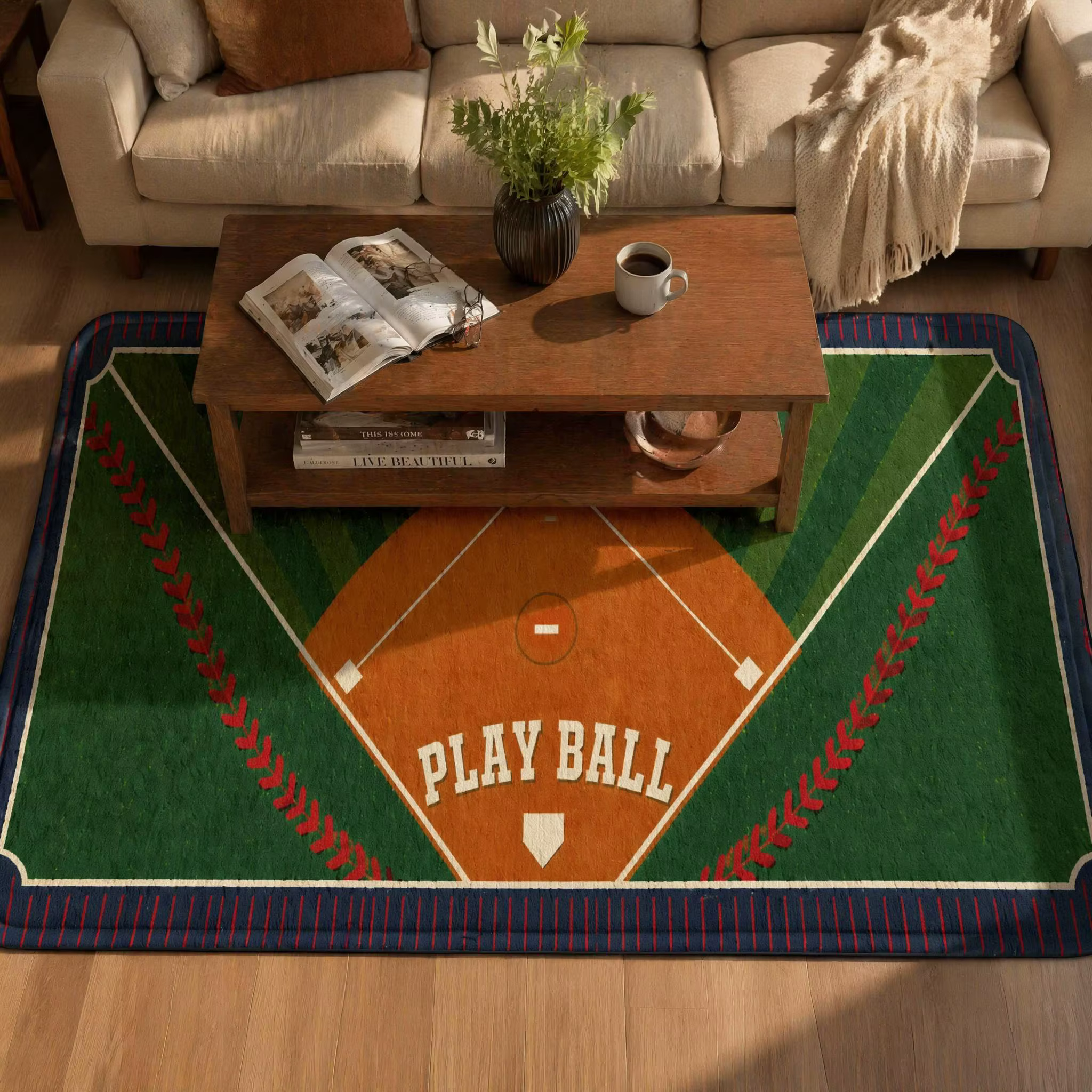 Tapis de sol imprimé Play Ball